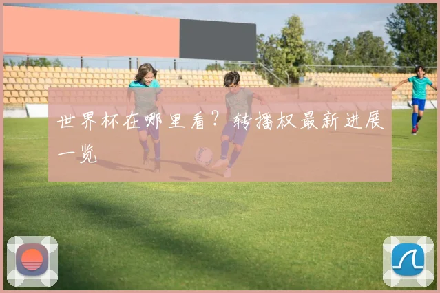 世界杯在哪里看？转播权最新进展一览