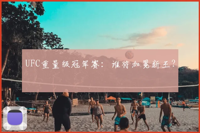 UFC重量级冠军赛：谁将加冕新王？